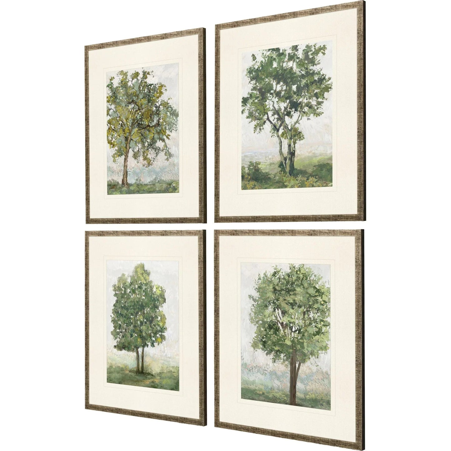 Countryside Growth Green Canvas Art 4PC