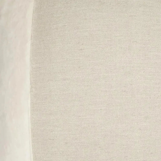 Courchevel Cream Faux Fur Large Throw Pillow Insert - LOOMLAN - D.V. Kap - Throw Pillows