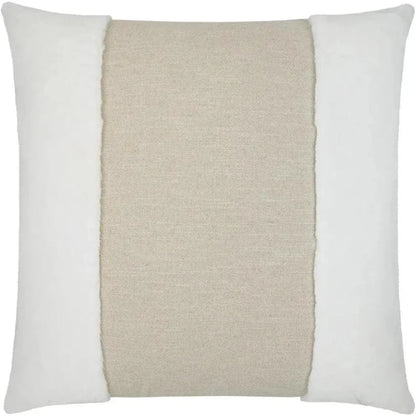 Courchevel Swan Faux Fur White Large Throw Pillow - LOOMLAN - D.V. Kap - Throw Pillows