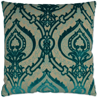 Couture Turquoise Throw Pillow With Insert - LOOMLAN - D.V. Kap - Throw Pillows