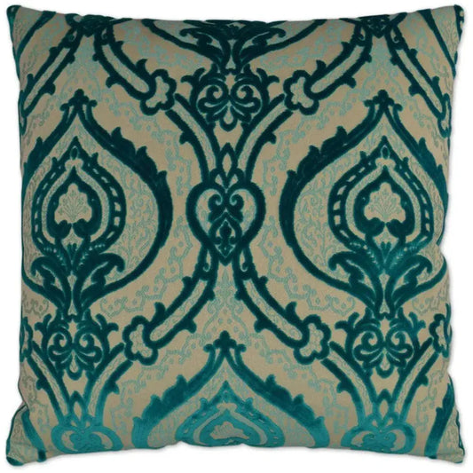 Couture Turquoise Throw Pillow With Insert - LOOMLAN - D.V. Kap - Throw Pillows