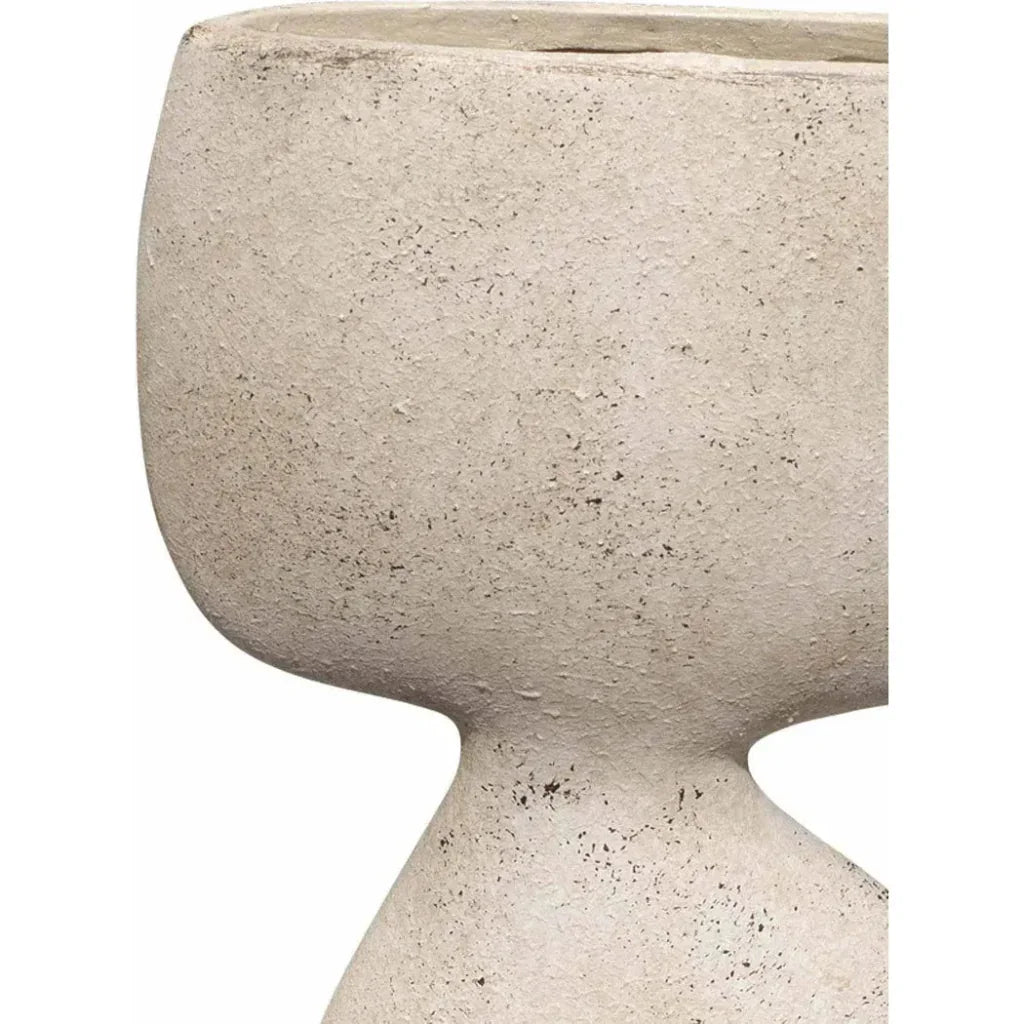 Cream Ceramic Anatomy Decorative Vase - LOOMLAN - Jamie Young - Vases & Jars