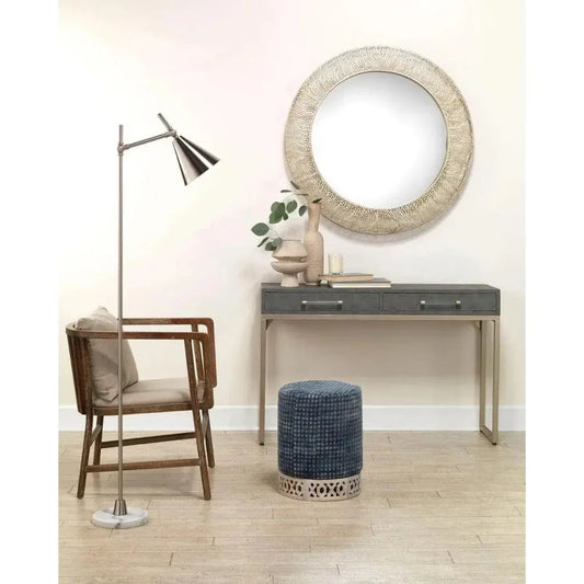 Cream Ceramic Channel Decorative Vase - LOOMLAN - Jamie Young - Vases & Jars