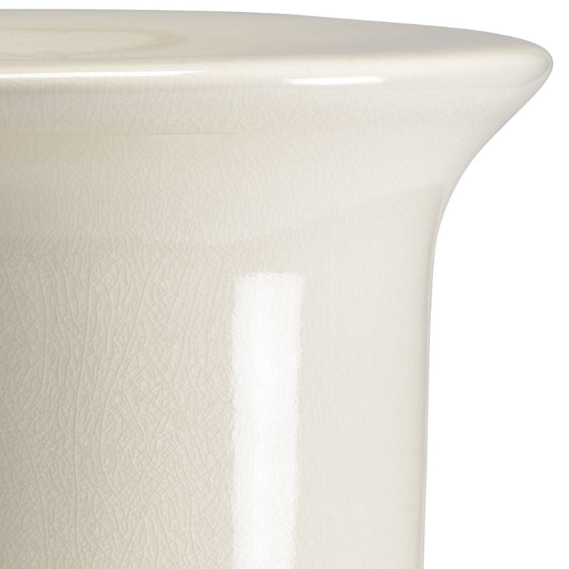 Chelsea House Cream Glazed Porcelain Outdoor Garden Stool