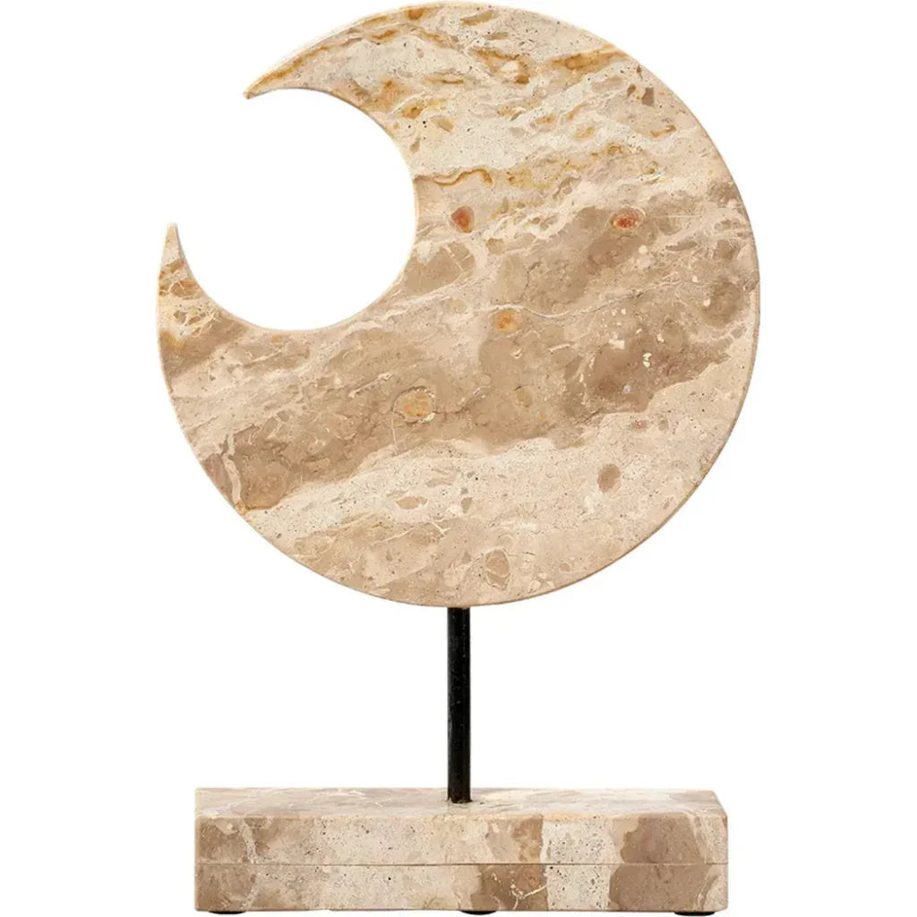 Crescent Marble Stand - LOOMLAN - Jamie Young - Statues & Sculptures