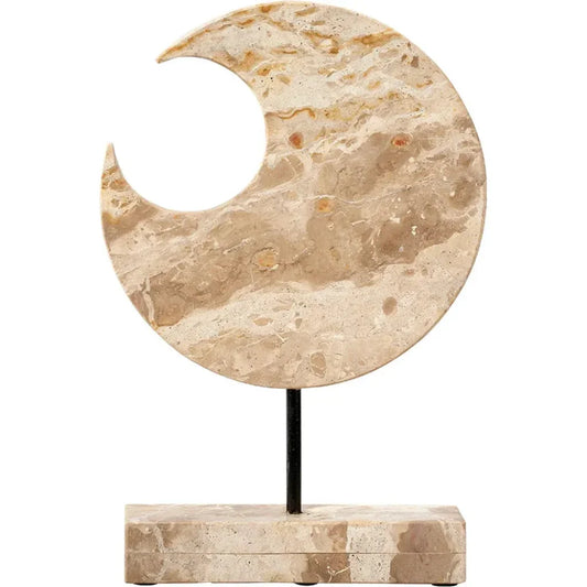 Crescent Marble Stand - LOOMLAN - Jamie Young - Statues & Sculptures