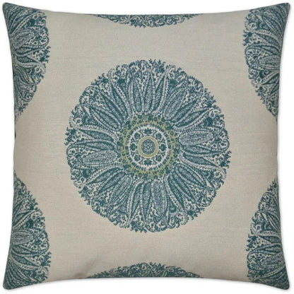 Crillon Aqua Blue Throw Pillow With Insert - LOOMLAN - D.V. Kap - Throw Pillows