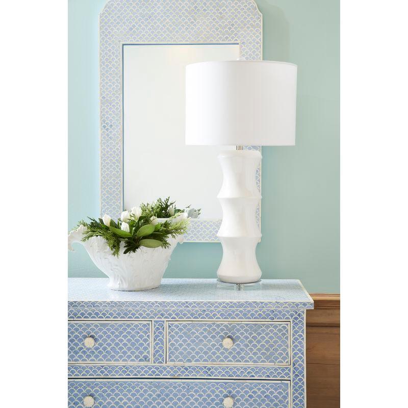 Crown Wood Framed Wall Mirror - Blue - LOOMLAN - Chelsea House - Wall Mirrors