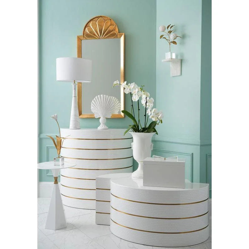 Crystal Based Hydrangea On Stand Sculpture - LOOMLAN - Chelsea House - Statues & Sculptures