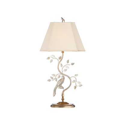 Crystal Bird Silver Table Lamp