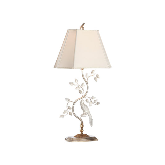 Crystal Bird Silver Table Lamp