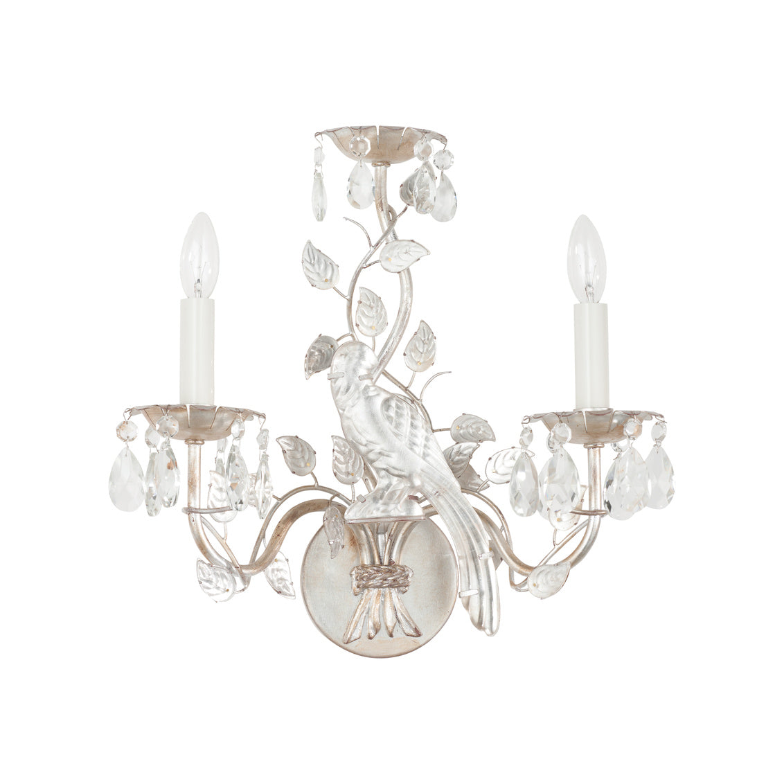 Crystal Clear Bird Wall Sconce