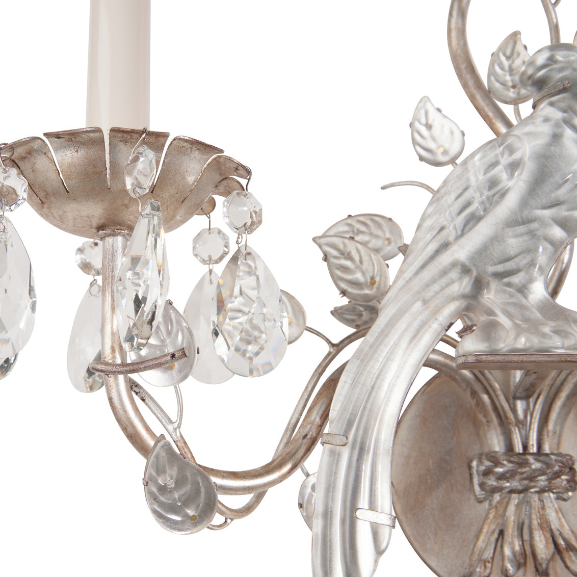 Crystal Clear Bird Wall Sconce