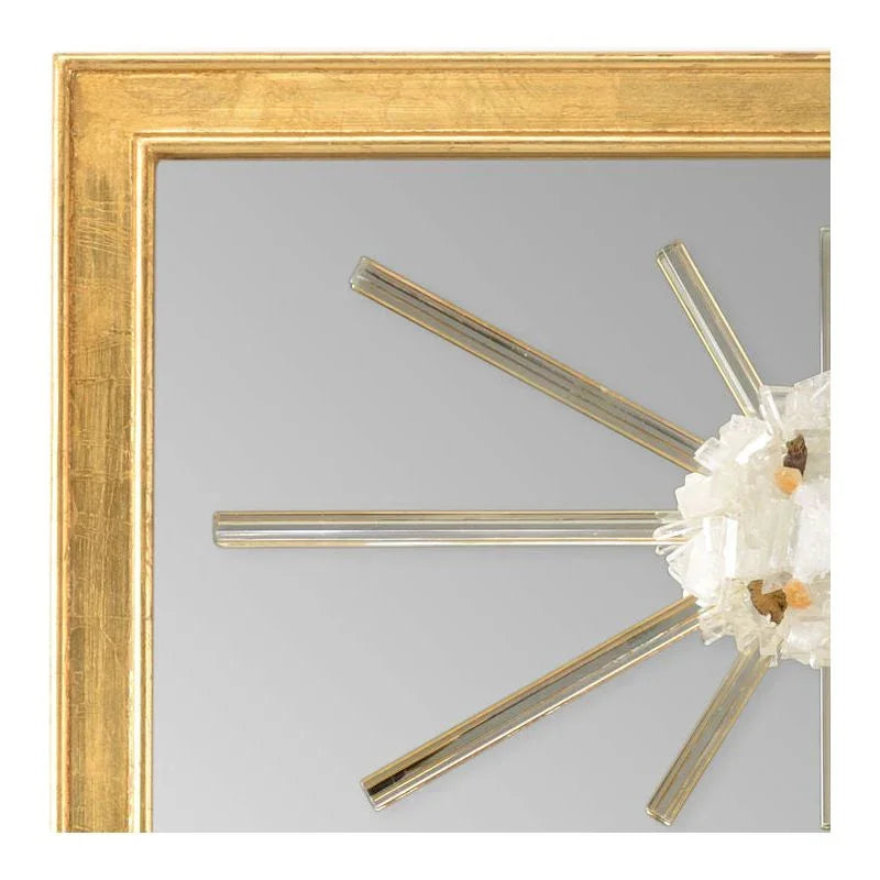 Crystal Trumeau Wood Framed Wall Mirror - LOOMLAN - Chelsea House - Wall Mirrors