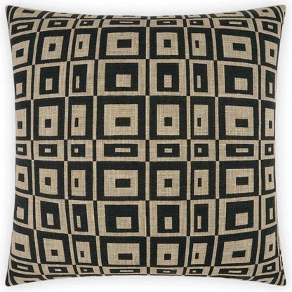 Cubic Raven Black Throw Pillow With Insert - LOOMLAN - D.V. Kap - Throw Pillows