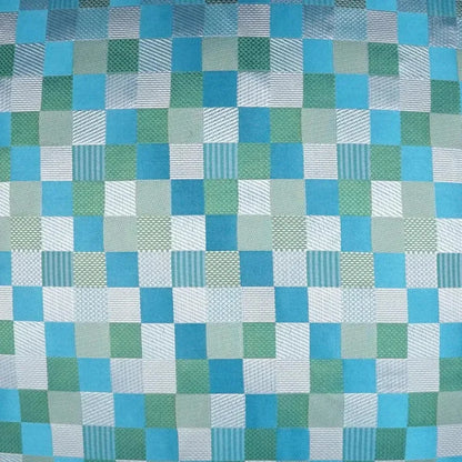 Cubit Aqua Plaid Check Blue Mist Large Throw Pillow - LOOMLAN - D.V. Kap - Throw Pillows