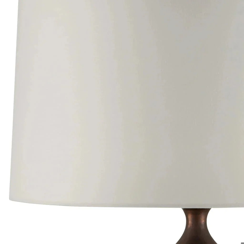 Cuprum Ceramic Green And Copper Table Lamp - LOOMLAN - Currey & Co - Table Lamps