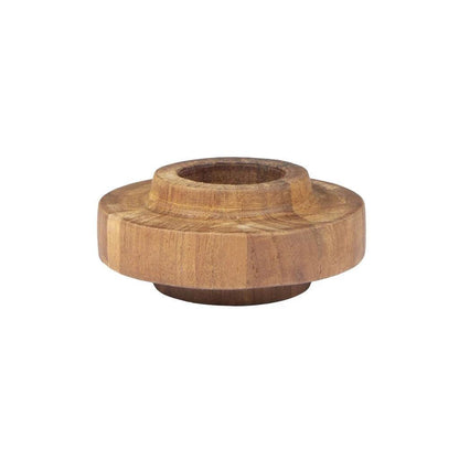 D - Bodhi Ring Wooden Candle Holder - LOOMLAN - LH Imports - Candle Holders