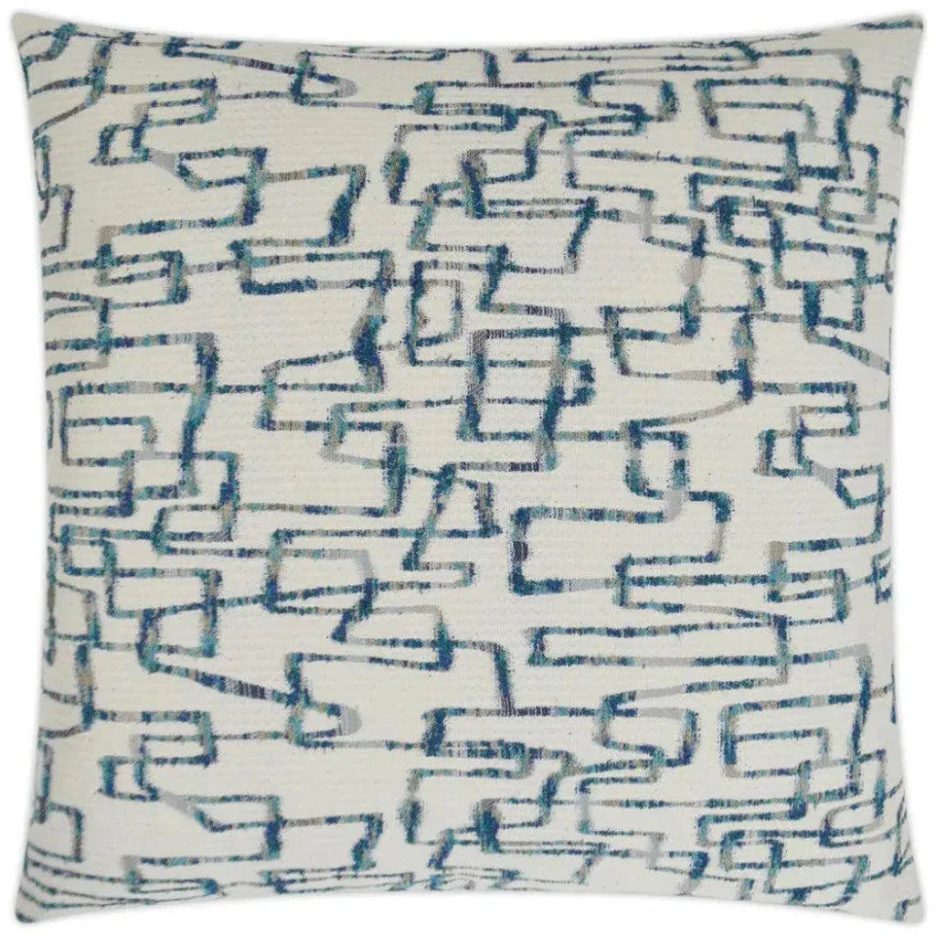D.V. Kap Da Vinci Lapis Blue Throw Pillow With Insert