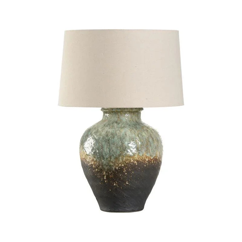 Daichi Unique Glaze Finish Handcrafted Table Lamp - LOOMLAN - Wildwood - Table Lamps