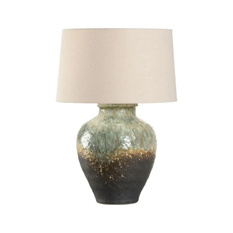 Daichi Unique Glaze Finish Handcrafted Table Lamp - LOOMLAN - Wildwood - Table Lamps