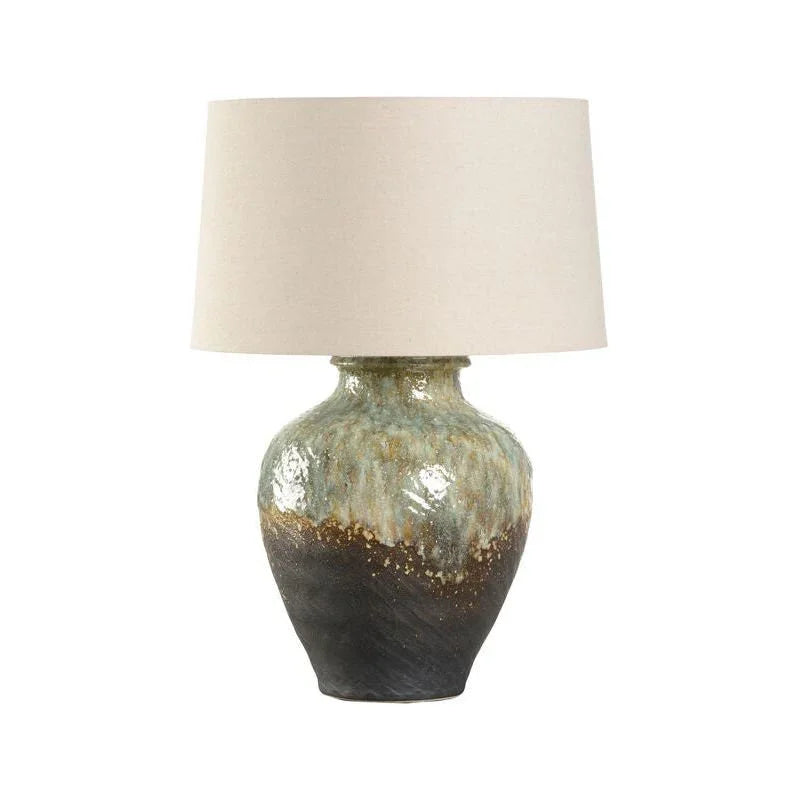 Daichi Unique Glaze Finish Handcrafted Table Lamp - LOOMLAN - Wildwood - Table Lamps