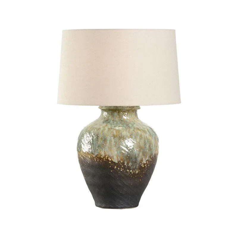 Daichi Unique Glaze Finish Handcrafted Table Lamp - LOOMLAN - Wildwood - Table Lamps