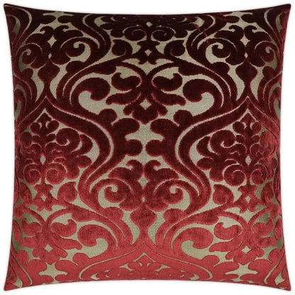 Damascus Wine Traditional Red Large Throw Pillow Insert - LOOMLAN - D.V. Kap - Throw Pillows