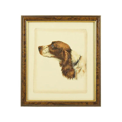 Danchin Cocker Spaniel Gold Framed Artwork-Framed Wall Art-Chelsea House-LOOMLAN