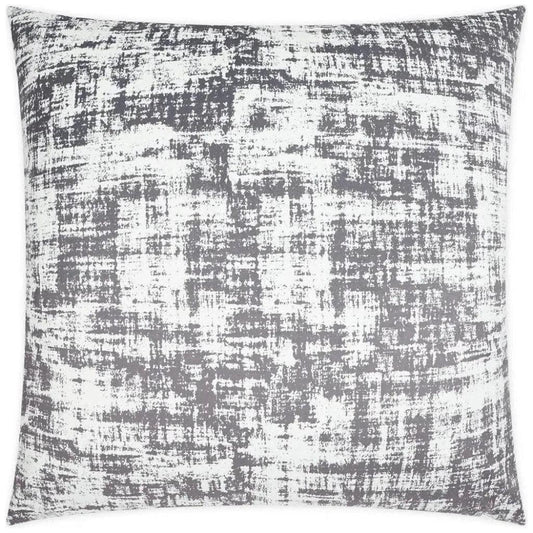 Dante Pewter Abstract Grey Large Throw Pillow Insert - LOOMLAN - D.V. Kap - Throw Pillows