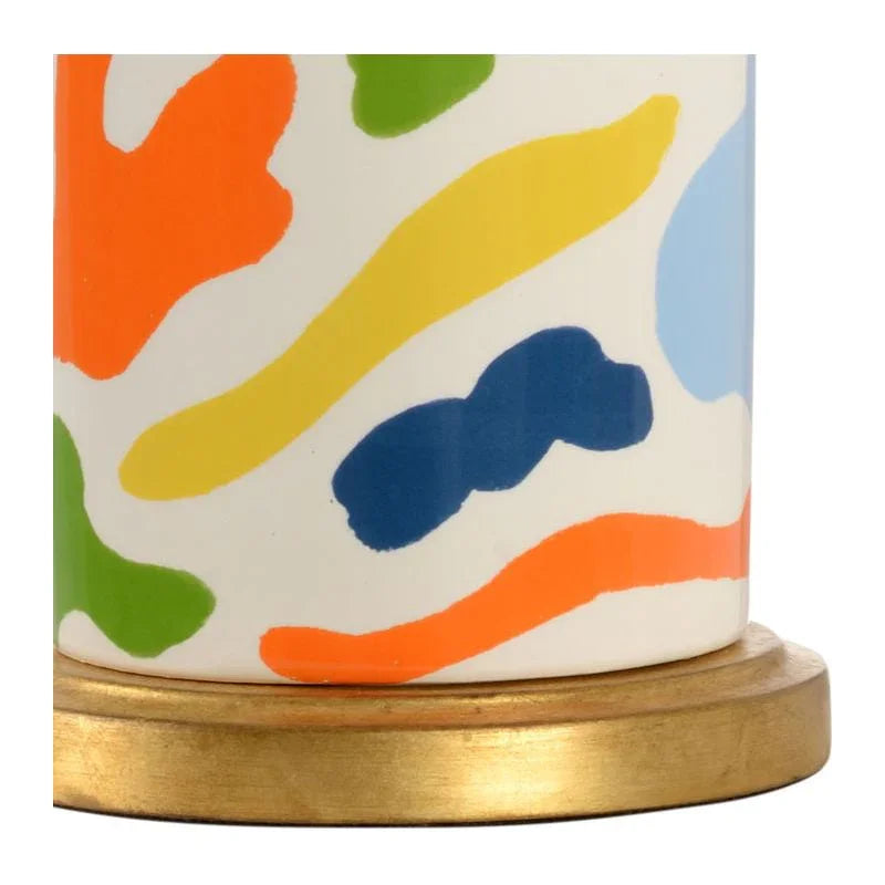 Danton Ceramic With Gold Accents Table Lamp - LOOMLAN - Chelsea House - Table Lamps