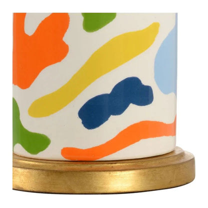 Danton Ceramic With Gold Accents Table Lamp - LOOMLAN - Chelsea House - Table Lamps