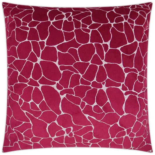 Dare Fuchsia Red Throw Pillow With Insert - LOOMLAN - D.V. Kap - Throw Pillows