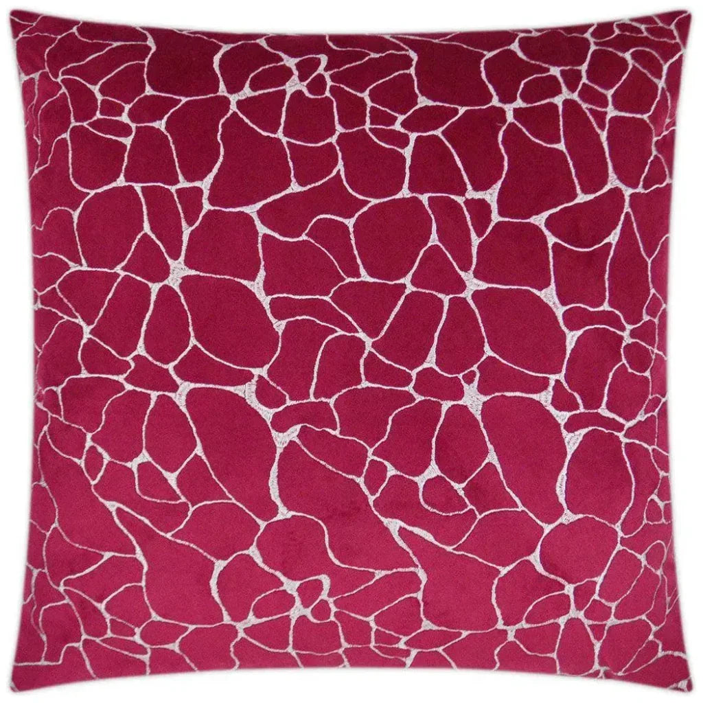 D.V. Kap Dare Fuchsia Red Throw Pillow With Insert