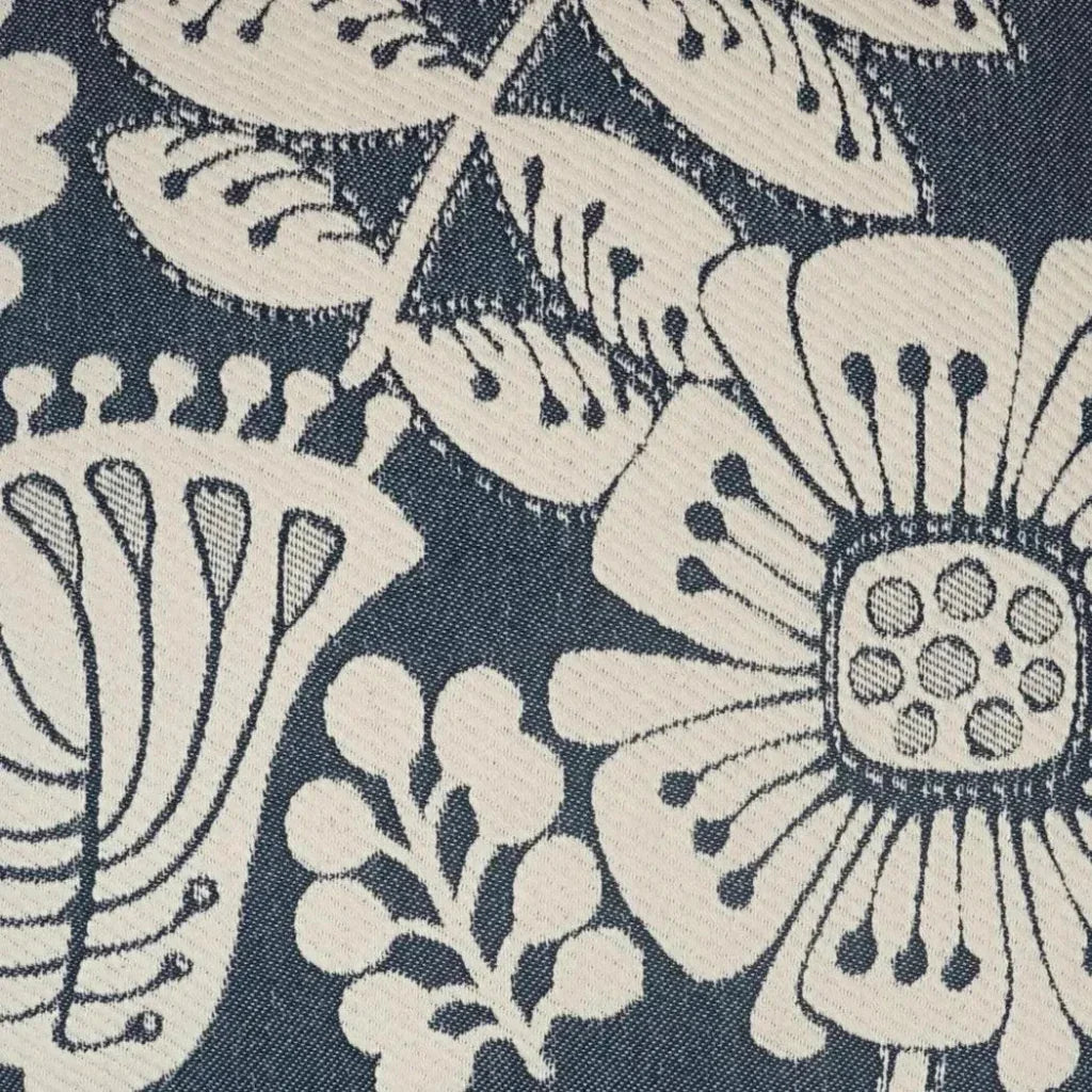 Dauphine Floral Navy Large Throw Pillow Insert - LOOMLAN - D.V. Kap - Throw Pillows