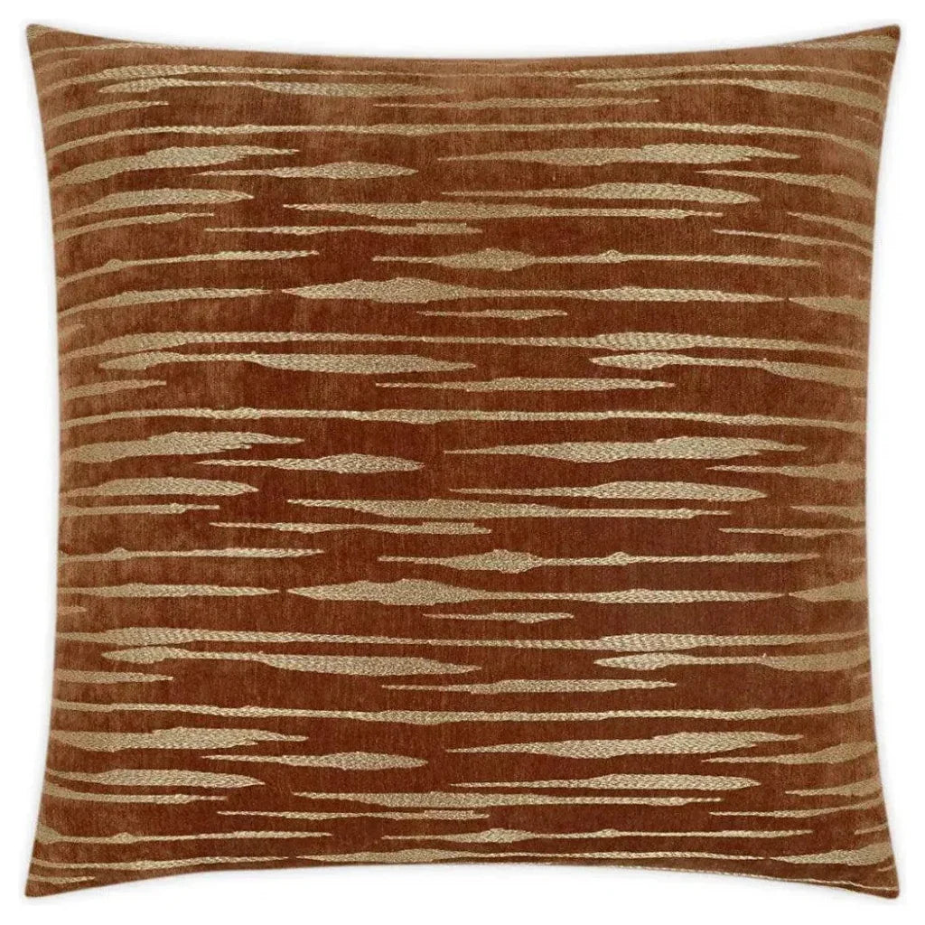 D.V. Kap Davos Rust Red Throw Pillow With Insert