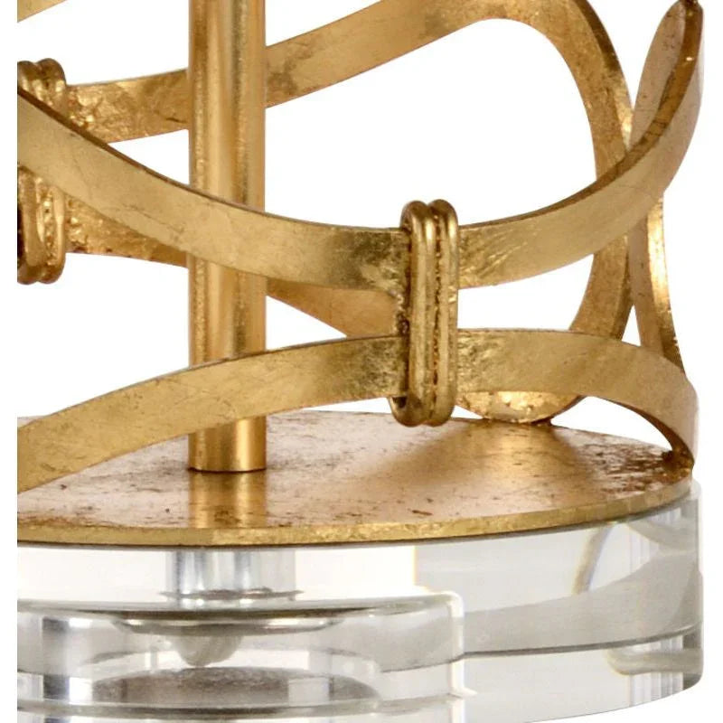 Dazzling Geomettric Patterned Gold Table Lamp - LOOMLAN - Wildwood - Table Lamps