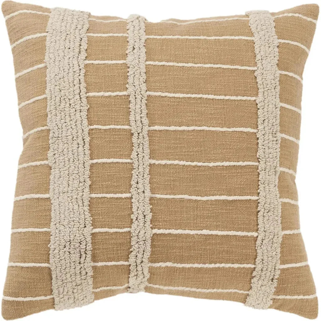 LOOMLAN Dea Striped Couch Throw Pillow Down Insert