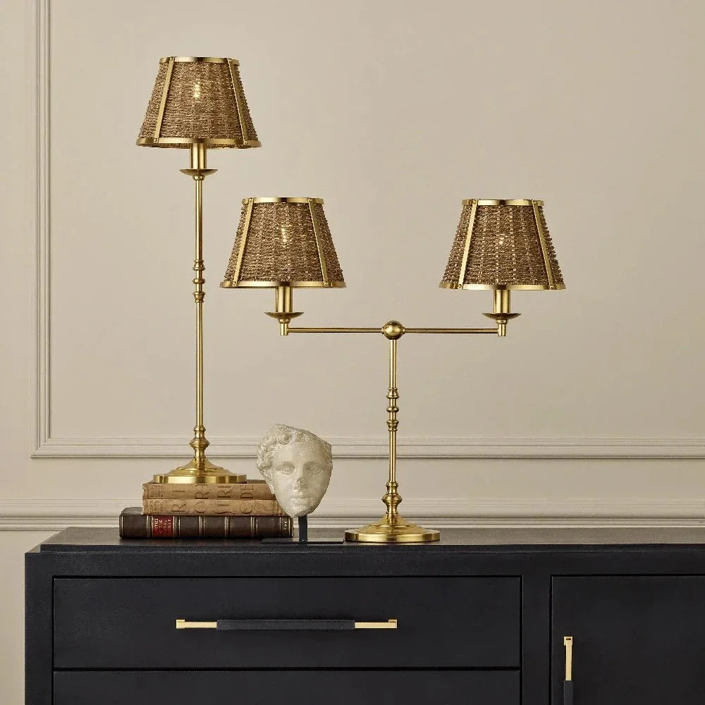Deauville Desk Lamp - LOOMLAN - Currey & Co - Table Lamps