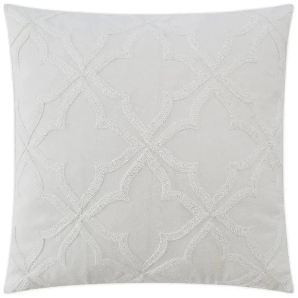 D.V. Kap Decco White Throw Pillow With Insert