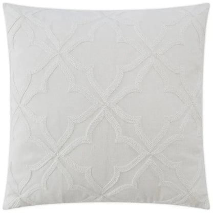 D.V. Kap Decco White Throw Pillow With Insert