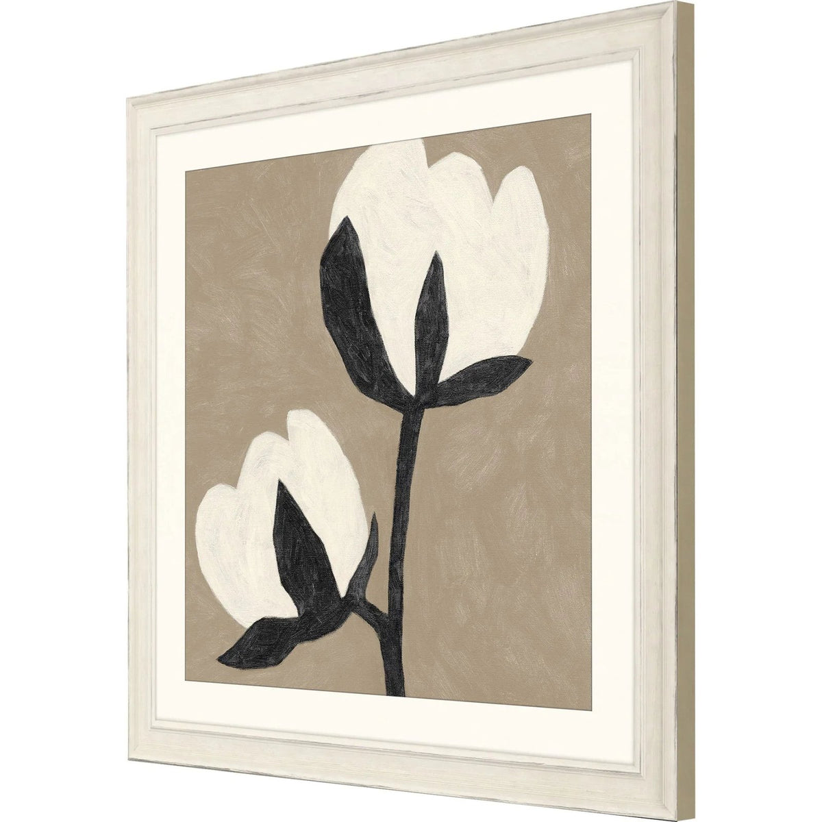 Delicate Sketch Wood White Framed Wall Art -- view 3