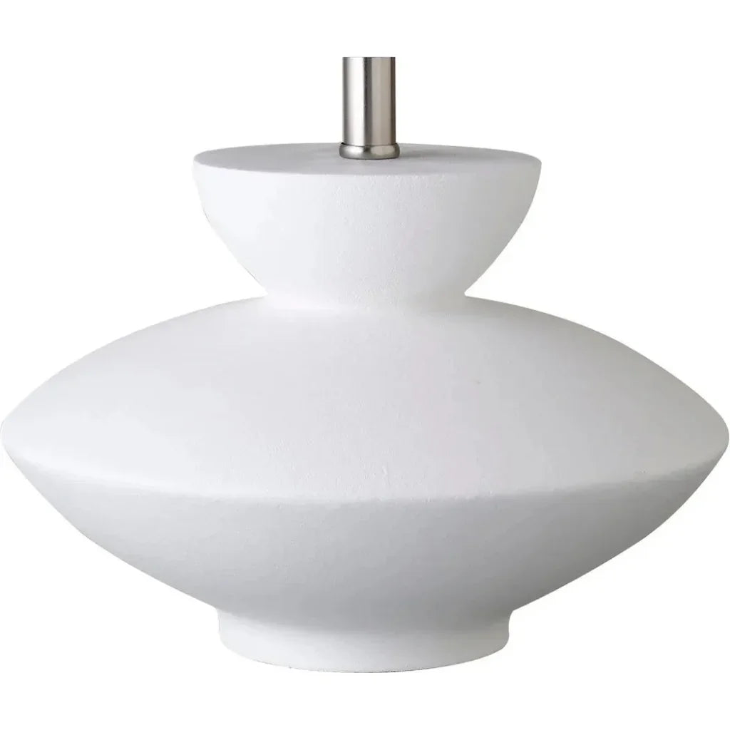 Dell Polyresin White Table Lamp - LOOMLAN - Moe's Home - Table Lamps