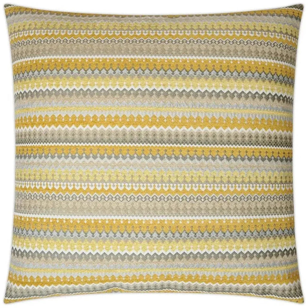 Denmark Lemon Global Yellow Large Throw Pillow Insert - LOOMLAN - D.V. Kap - Throw Pillows