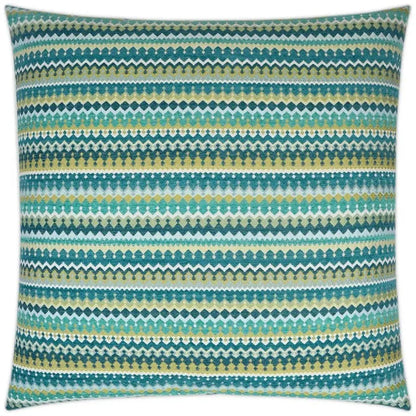 Denmark Peacock Teal Large Throw Pillow Insert - LOOMLAN - D.V. Kap - Throw Pillows