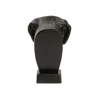Dex Rustic Delightful Dog Head Sculpture - LOOMLAN - Wildwood - Statues & Sculptures