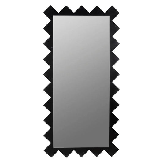 Didier Steel Framed Rectangular Wall Mirror - LOOMLAN - Noir - Wall Mirrors