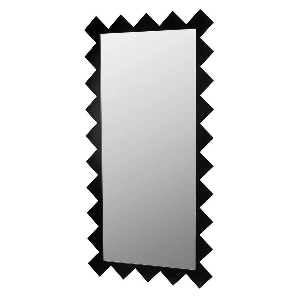 Didier Steel Framed Rectangular Wall Mirror - LOOMLAN - Noir - Wall Mirrors