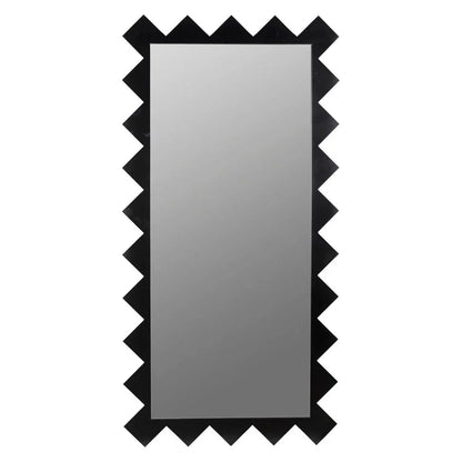 Didier Steel Framed Rectangular Wall Mirror - LOOMLAN - Noir - Wall Mirrors