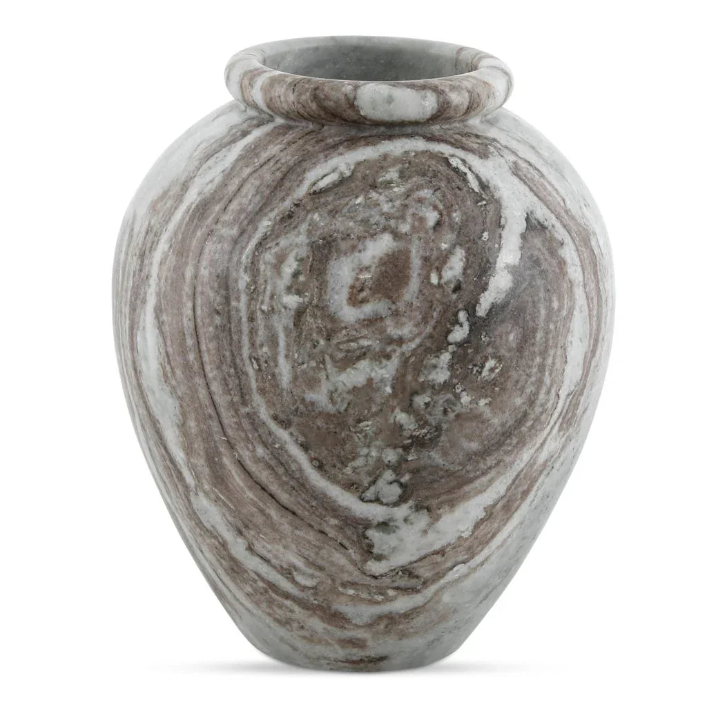 Didion Vertical Torrento Marble Vase - LOOMLAN - Moe's Home - Vases & Jars